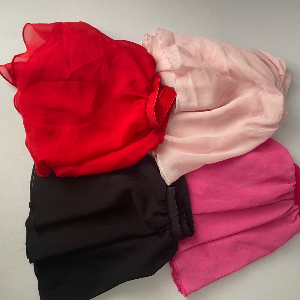 lot of 4 set of girl dance tutus size 4-6 dancewear